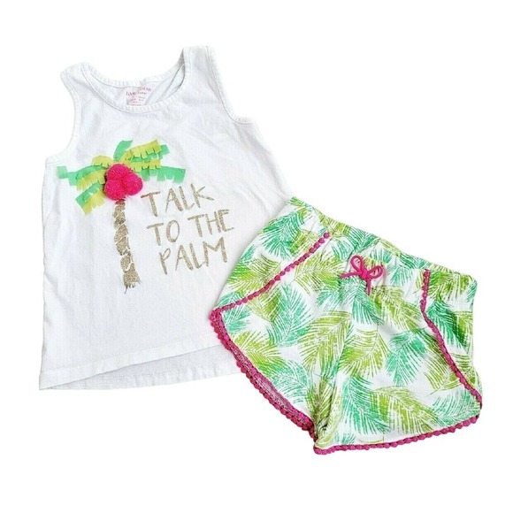 Palm Tree Shorts Outfit 5/6 Palm Tree Summer -matches Tommy Bahama or Lilly - Picture 1 of 5